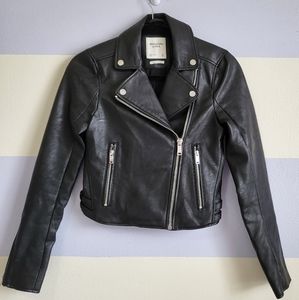 Faux Leather Moto Jacket